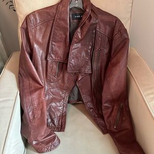 Burgundy Genuine Leather Jacket